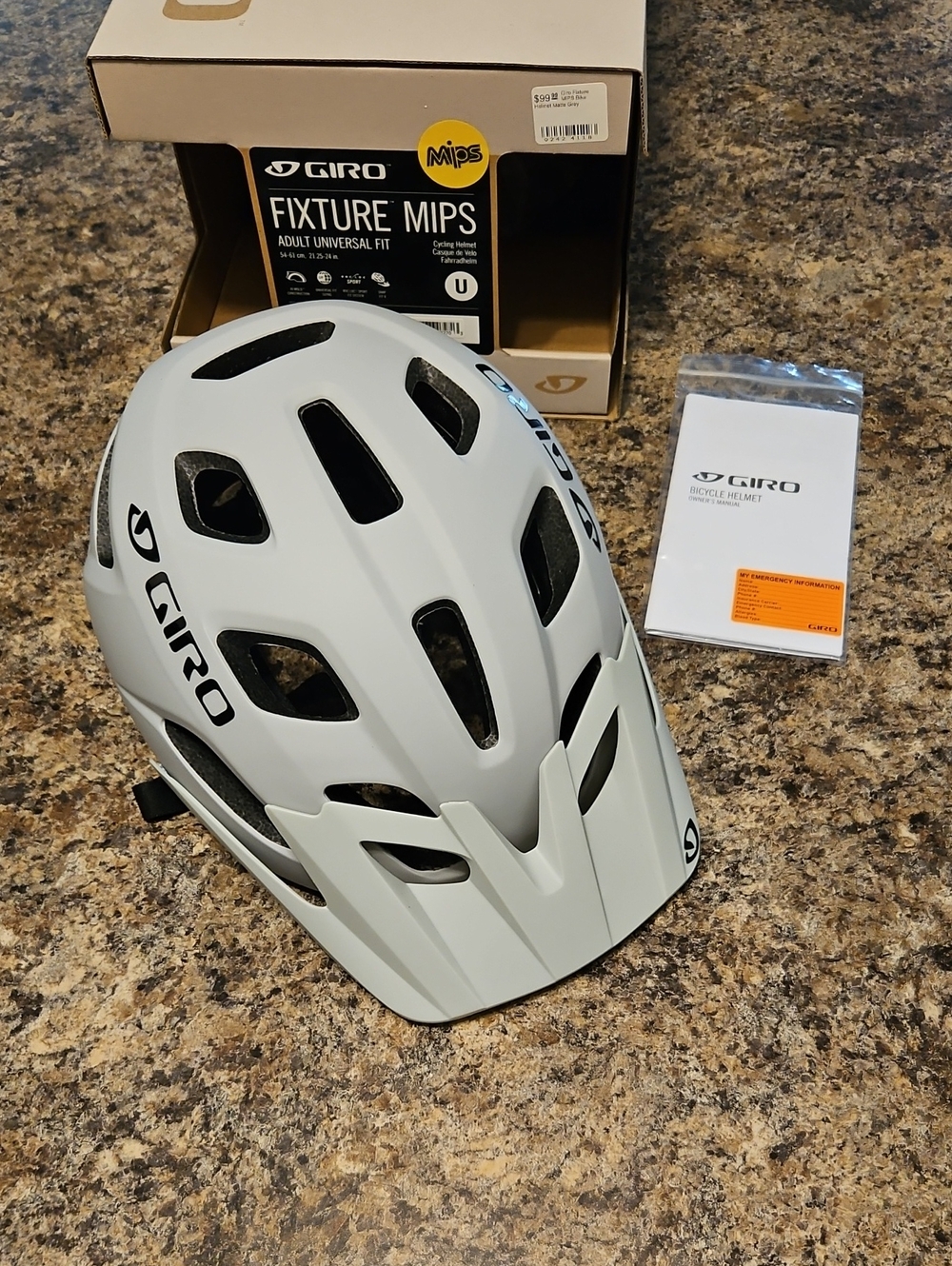 Giro Fixture MIPS Helmet in Matte Grey - BNIB